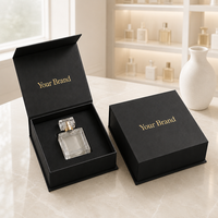 Boîte cadeau de parfum de luxe avec logo personnalisé, emballage rigide pour parfums avec insert en EVA pour les ensembles de beauté et de soins personnels