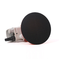 Ponceuse pneumatique portative LION WHAM 5 pouces avec support de tuyau d'aspiration, disque de 125 mm pour le polissage de la pierre, du bois et du métal 125s