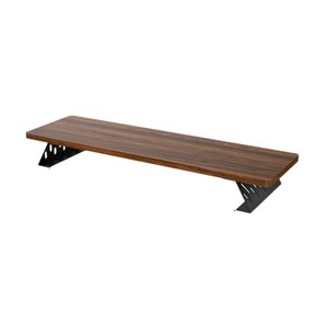 Wooden Computer Monitor Riser Stand <b>Desktop</b> Screen Base Support Frame Office Desk Storage Rack <b>Shelf</b> Single Layer - Product Image 5