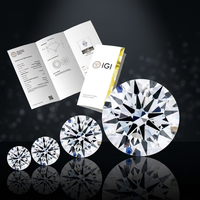 Piedras Sueltas Brillantes Cultivadas en Laboratorio, Pulimentadas, de 0.3ct, 0.4ct, 0.5ct, D VVS2, Excelente Calidad, para Joyería, Certificadas por IGI, Perforadas con Láser, Starsgem