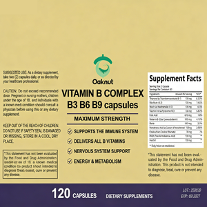 Suplementos de Gomitas con <span class=keywords><strong>Complejo</strong></span> de Vitamina <span class=keywords><strong>B</strong></span> Natural OEM con B1, B6 y B12 - 500 mg por Porción <span class=keywords><strong>para</strong></span> Adultos - Product Image 6