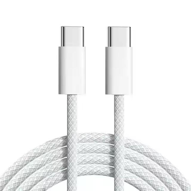 Nylon Cable Type C-Type C Cables 60W Quick Charge Durable Phone Wire USB-C Power Adapter Cable for Iphone15 16 17