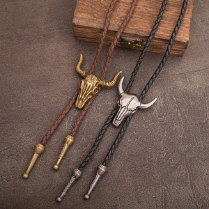 إكسسوارات سبيكة رأس الثور الشخصية الأمريكية ، قلادة ربطة عنق البولو عبر الحدود - Product Image 1