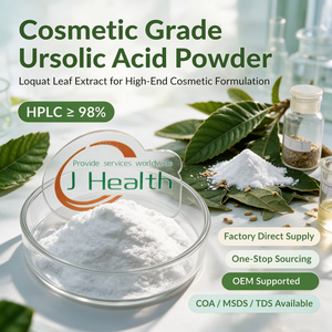 Extracto de Hoja de Nogal, Grado Cosmético, CAS 77-52-1, 98% de Ácido Ursólico en Polvo, Venta al Por Mayor - Product Image 1