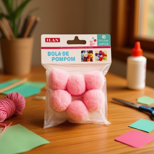 Pallina di Paillettes Ilan 3,5 Cm Rosa, Materiale per Progetti Fai-da-Te - Product Image 3