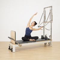 Reformer de Pilates commercial en aluminium avec demi-tourneuse pour l'entraînement du tronc en studio et à domicile