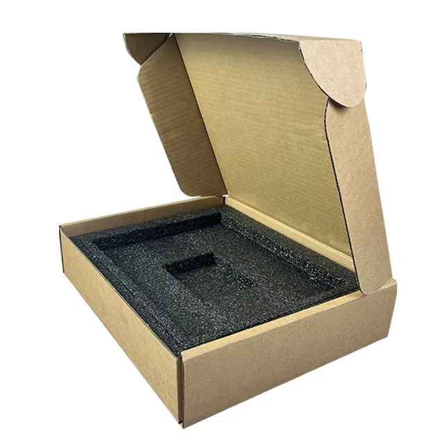 Custom Eco-friendly Paper Packaging Cardboard Boxes Brown Apparel Corrugated Mailing Box Packaging with Custom Foam Eva Insert