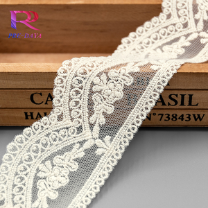 Adorno de encaje decorativo bordado blanco <span class=keywords><strong>en</strong></span> <span class=keywords><strong>tul</strong></span>, para manualidades de ropa y suministros de costura para decoración del hogar - Product Image 2