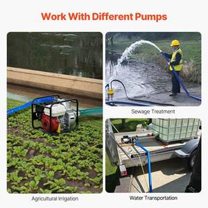 DB vente en gros de haute qualité 1.5 en X 100 pieds tuyau d'arrosage bleu avec raccords complets enrouleur de tuyau d'arrosage en plastique - Product Image 6