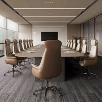 Chaise de bureau de direction, chaise de conférence d'affaires de luxe légère, chaise pivotante ergonomique en cuir véritable haut de gamme pour usage domestique