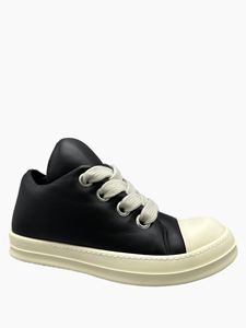 Chaussures pour hommes en dropshipping, baskets en cuir décontractées de luxe pour hommes, avec de grandes lacets, chaussures de créateur pour toutes les saisons, augmentant la taille - Product Image 5