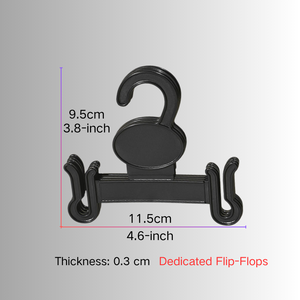 Piccolo organizzatore di abbigliamento in plastica salvaspazio sandali con infradito - Product Image 2