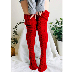 Women's Thick Knee-High <strong>Socks</strong> Solid Color Long Stockings Warm Ankle <strong>Socks</strong> for Daily Use in Autumn and Winter - Product Image 5