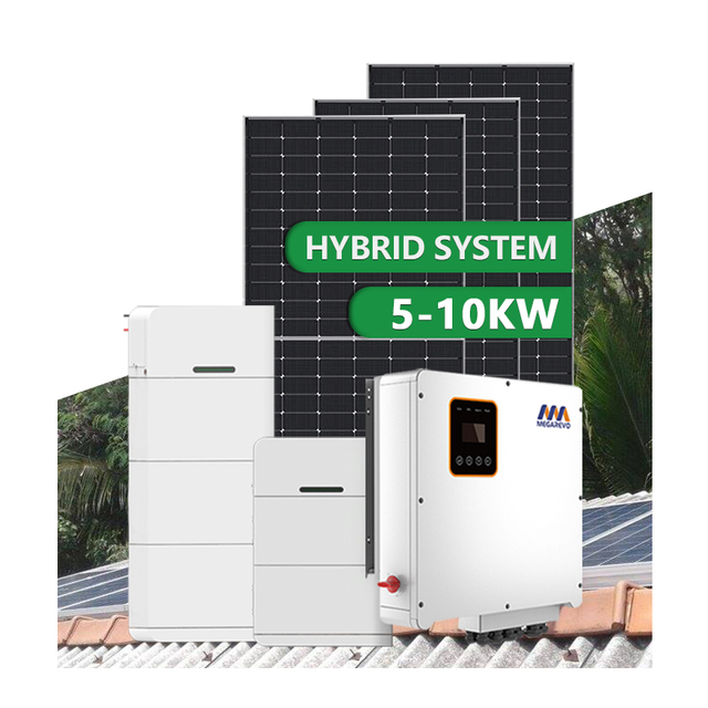 Power Storage Battery Solar Energy System 3kw 5kw 6kw 8kw 10 kw Solar Panel System
