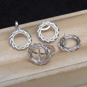 Accessoires de fabrication de bijoux en argent S925, pendentif Mabei, support vide, support de bague de 12,8 à 13 mm, ensemble de 6079 crochets de boucles d'oreilles, fils, trouvailles de bijoux - Product Image 2