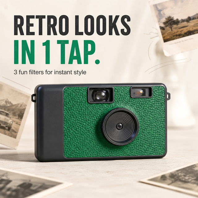 Retro Mini Kids Camera Pocket Digital Camera for Children Photography with Micro SD Card Support