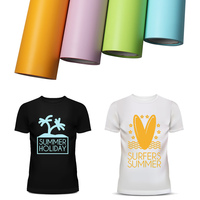 Film thermocollant en PVC flexible HTV pour t-shirts et vêtements, best-seller