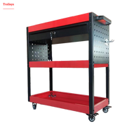 Chariot à outils industriel en acier à pousser, chariot métallique personnalisé avec tiroirs, fabriqué selon les plans, pour atelier, camion de service, OEM