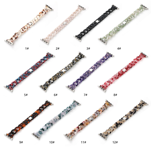 <span class=keywords><strong>Correa</strong></span> de Plástico Estilo Cadena de Resina para <span class=keywords><strong>Apple</strong></span> <span class=keywords><strong>Watch</strong></span> <span class=keywords><strong>41mm</strong></span> 45mm 49mm, Brazalete para iWatch Series SE 6 5 4 3 2 1 - Product Image 3