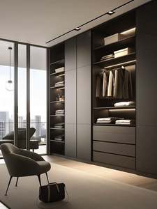 Armario de Melamina Sólida Portátil Moderno Personalizado, Muebles Duraderos para Dormitorio, Familias, Apartamentos, Hoteles, Comedor y Cocina - Product Image 3