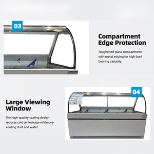 Thương mại Cooler thịt hiển thị Máy làm lạnh lạnh <span class=keywords><strong>Showcase</strong></span> thịt hiển thị tủ lạnh Deli thịt hiển thị tủ lạnh - Product Image 3