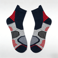 Chaussettes de sport d'extérieur personnalisées, haute performance, confortables, respirantes, légères, écologiques, séchage rapide, fines, en nylon + coton peigné