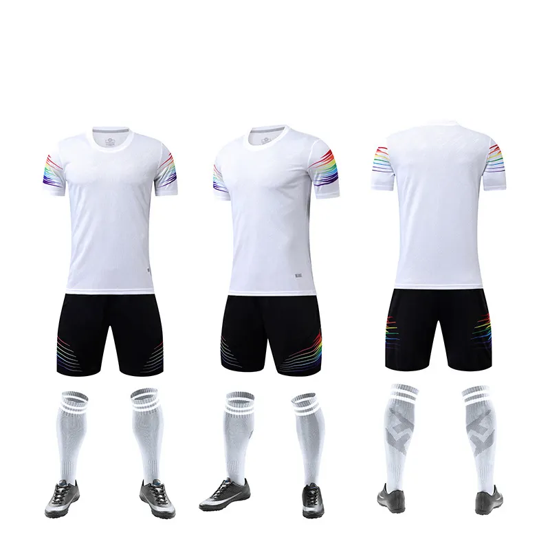 Voetbal Slijtage Pak Mannen Game Uniformen Volwassen Kinderen Voetbal Sport Jersey Korte Mouwen Voetbal Training Uniformen Custom