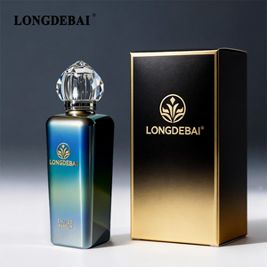 Nuevo Lanzamiento: Lujosa Botella de Perfume Personalizada con Diseño Crimpado, 50ml 100ml, Cuadrada, de Vidrio Electrochapado, Vacía, con Caja de Empaque - Product Image 3