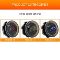 DC 5V-30V Mini Voltímetro LED Pantalla digital Panel de automóvil Voltímetro Solo medición de voltaje