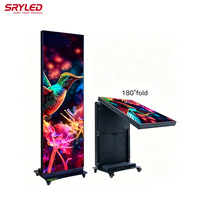 Pantalla LED Gigante de Doble Cara para Exteriores, Vertical, Portátil, sin Marco, 4G, Wi-Fi, Control por USB, 640x1920mm