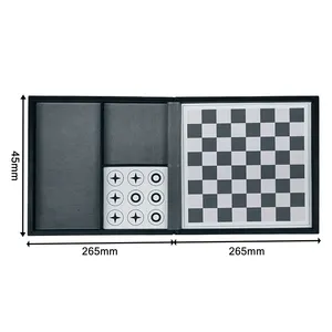Papan catur mewah, papan catur Logo DIY magnetik Set pabrik grosir pemasok papan catur