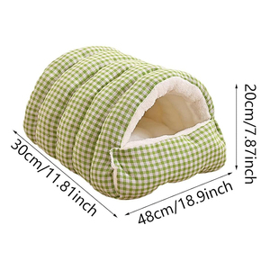 Pet Cat Dog House Cave Cozy Soft Kennel <b>Beds</b> for Indoor Warm Sleeping <b>Bag</b> Washable Pet Cushion Plush Puppy Kitten <b>Bed</b> Nest - Product Image 3