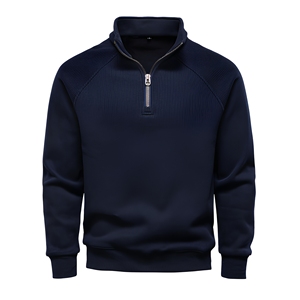 Sudadera personalizada con cierre de cremallera, estilo preppy, para minoristas de ropa estadounidenses - Product Image 1
