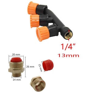 Boquilla Atomizadora de Cobre de 1/4'' con Rosca Hembra para Riego de Jardín, Aspersor para Invernadero, Boquilla de Nebulización para Pesticidas - Product Image 2