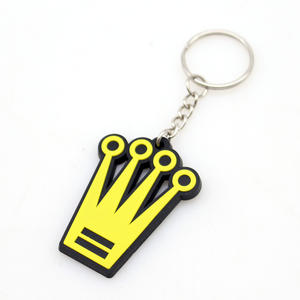 Porte-clés personnalisé en PVC souple 3D avec logo en relief Porte-clés en acier inoxydable - Product Image 2