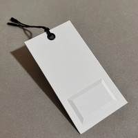 Balançoire en papier de carton noir de luxe Accrocher le logo personnalisé avec sérigraphie écologique pour sacs et chaussures