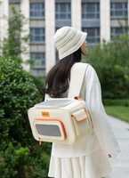 Sac à dos portable pour animaux de compagnie, de bonne qualité, neuf, carré, solide, avec fermeture éclair, en tissu Oxford, respirant, pour hamster, lapin, chaton, chiot