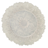 Set de table rond en PVC doré métallisé, design classique, écologique, résistant à la chaleur et à l'eau, pour la décoration de table à manger