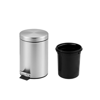 Haute qualité 30L + 5L en acier inoxydable pédale poubelle poubelle ménage poubelle Lixeira Contenedor De Basura hôtel poubelle