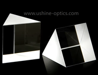 Prisme optique triangulaire équilatéral en verre, cube d'angle, lentille optique laser personnalisée, haute transmission, taille optionnelle
