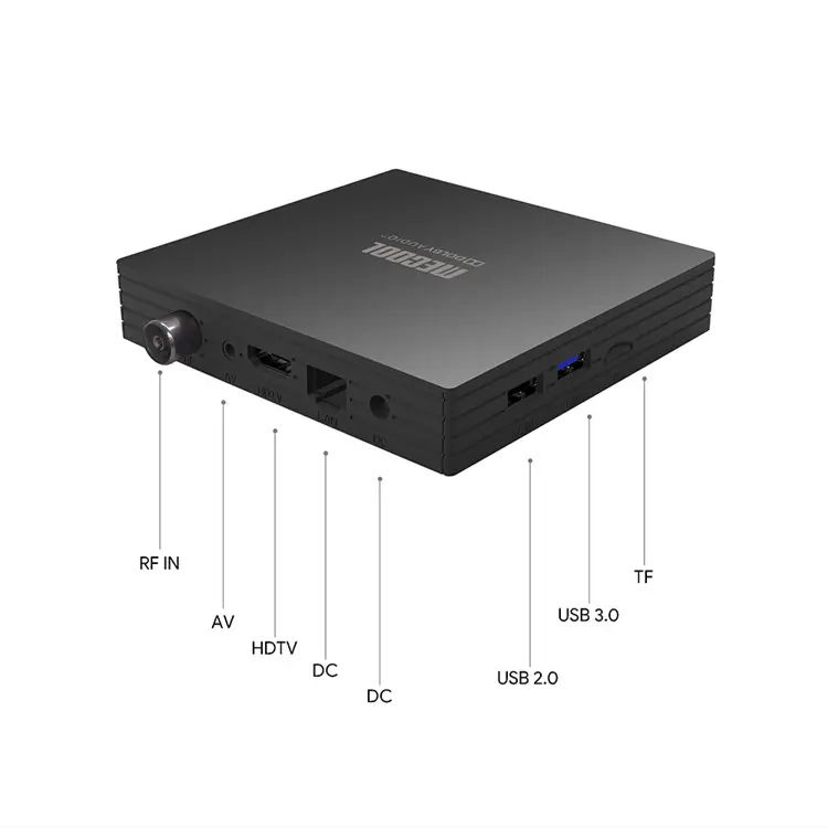 Récepteur de télévision numérique par satellite MECOOL KT1 DVB-T2 Amlogic S905X4 Android TV 10.0 ATV décodeur 2GB 16GB PVR 4K certifié Google