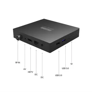 MECOOL KT1 DVB-T2 Amlogic S905X4 Android TV 10.0 ATV Set Top Box 2GB 16GB PVR 4K Google Certified Digital Satellite TV Receiver