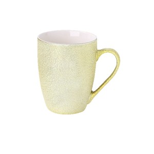 แก้วเซรามิกเคลือบด้านทรงกลม สีเหลืองอ่อน สำหรับกาแฟ ชา ของขวัญ ดีไซน์มินิมอล - Product Image 4