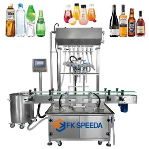 Automatic plastic glass bottle filling machine line alcohol bottle filling and capping machine