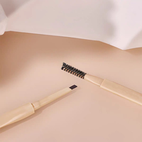 Crayon à sourcils rétractable 2 en 1 avec brosse, pour des arches définies, combler les espaces, estomper uniformément, formule waterproof et anti-bavures