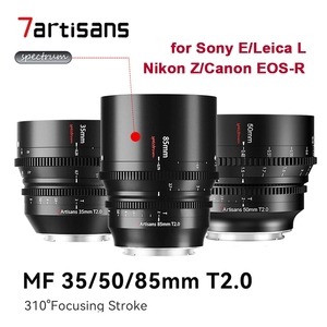 เลนส์ <span class=keywords><strong>7artisans</strong></span> 35 มม./50 มม./85 มม. T2.0 ฟูลเฟรม สำหรับกล้อง Leica L, Sony E, Canon R, <span class=keywords><strong>Nikon</strong></span> <span class=keywords><strong>Z</strong></span> Mount และกล้อง DSLR - Product Image 1