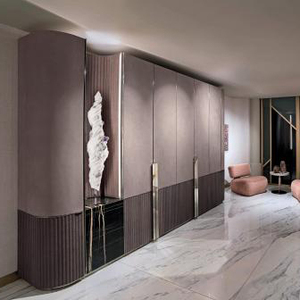 Meuble de chambre de luxe pour villa, armoire à vêtements, placard de chambre moderne et luxueux sur mesure DV-LEONARDO-01-WARDROBE - Product Image 3