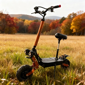 Livraison gratuite aux États-Unis, scooter électrique tout-terrain pliable à double moteur 60V 6000W avec pneus de 11 pouces, portée de 37 à 56 milles - Product Image 1