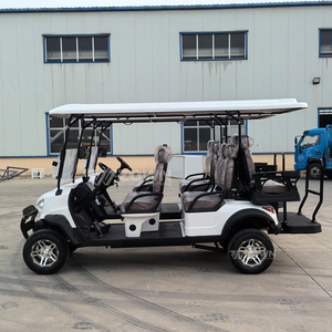 Voiture de golf électrique de haute qualité, blanche, 6 places, pour la chasse, prix de gros disponibles, batterie au lithium, moteur 7KW - Product Image 1