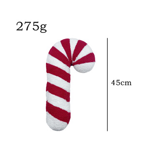 Wholesale Custom Christmas Candy <strong>Cane</strong> <strong>Plush</strong> Toys Colorful Stripes Christmas Pillows Stuffed Animals Toys for Children's Gifts - Product Image 4
